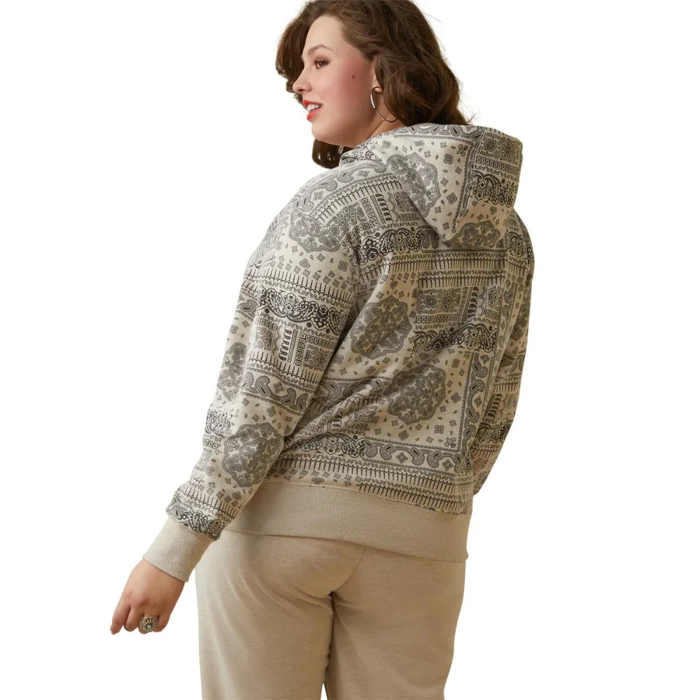 Ariat Womens REAL Paisley Print Hoodie - Image 3