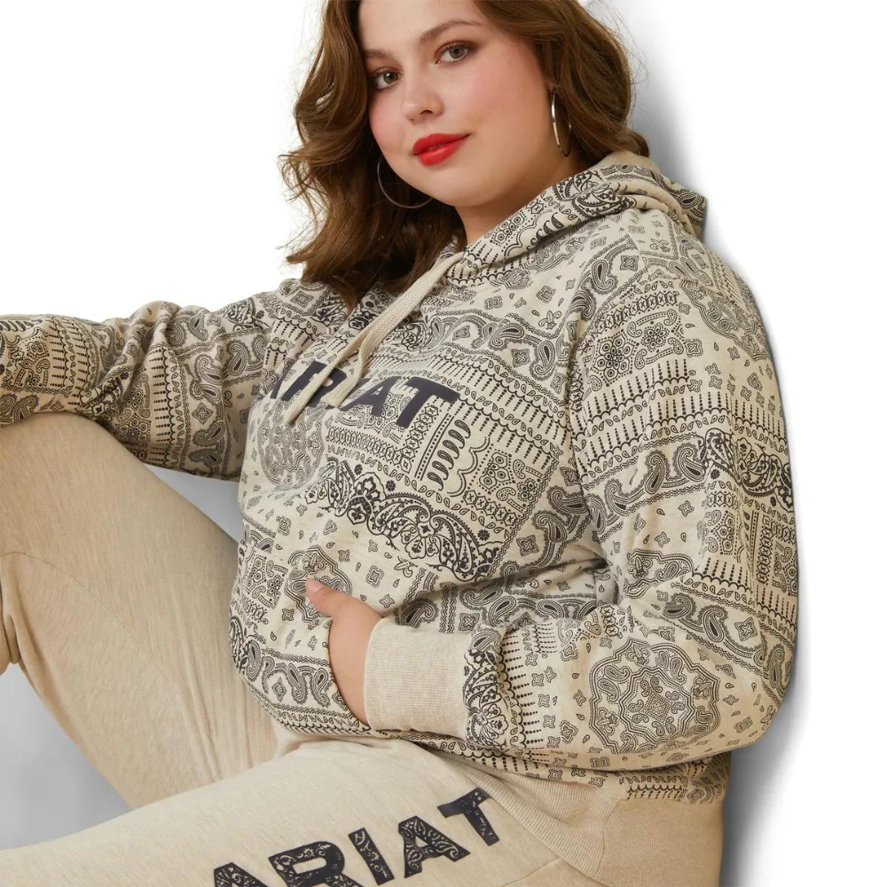 Ariat Womens REAL Paisley Print Hoodie - Image 5