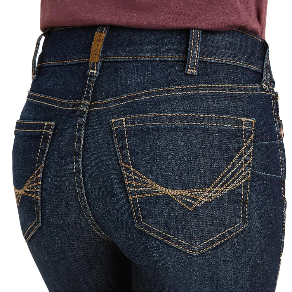 Ariat Womens REAL Perfect Rise Greta Straight Leg Jean - Image 5