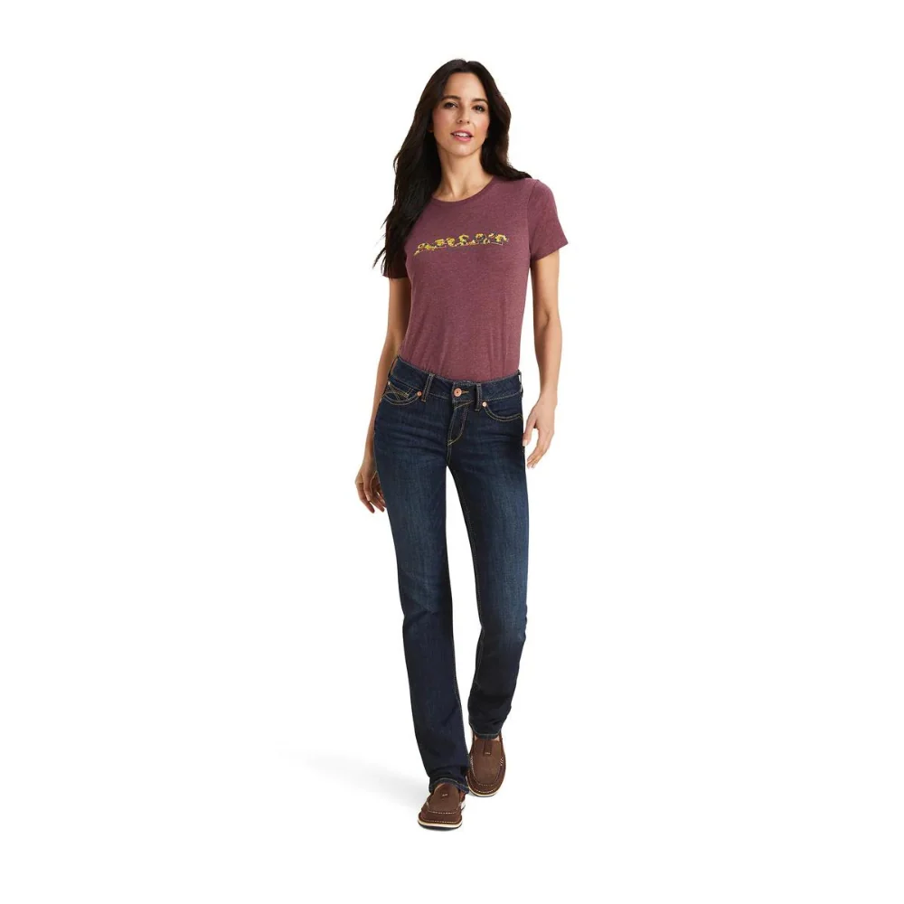 Ariat Womens REAL Perfect Rise Greta Straight Leg Jean - Image 8