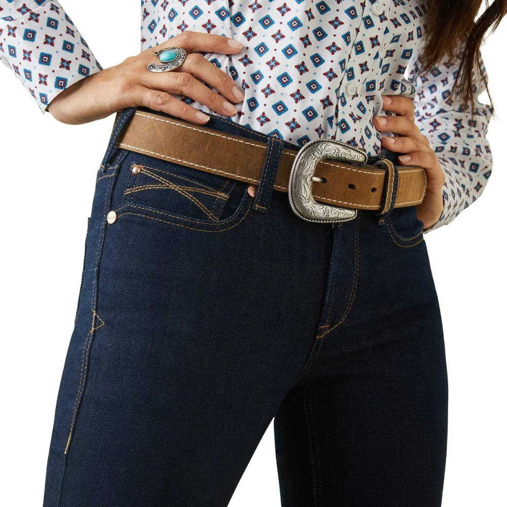 Ariat Womens REAL Perfect Rise Staight Leg Clover Ella Jean - Image 5