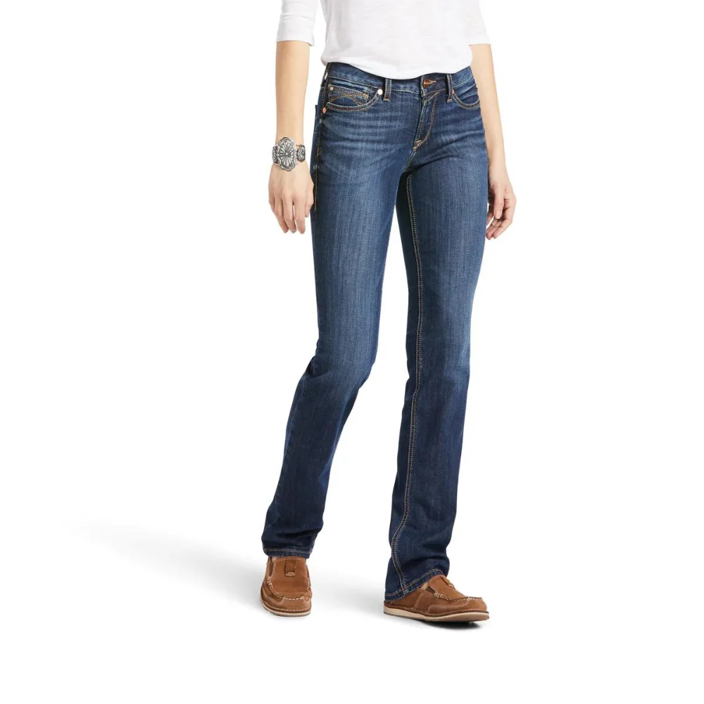 Ariat Womens REAL Perfect Rise Straight Leg Analise Jeans