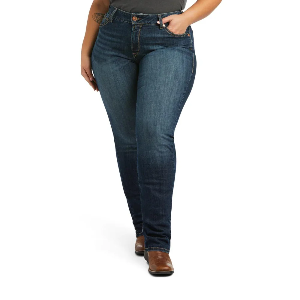 Ariat Womens REAL Perfect Rise Straight Leg Analise Jeans - Image 2