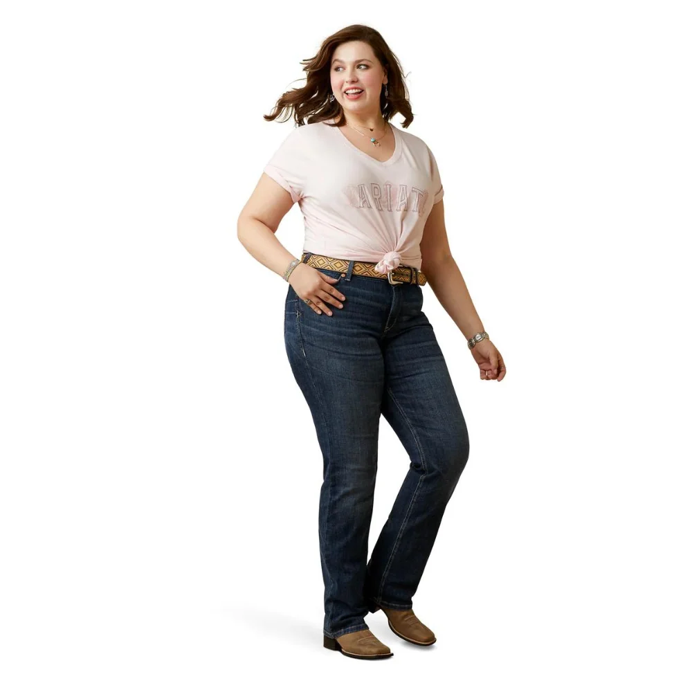 Ariat Womens REAL Perfect Rise Straight Leg Aubree Jean - Image 6