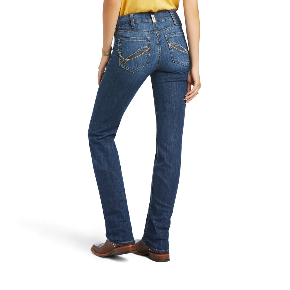 Ariat Womens REAL Perfect Rise Straight Leg Nadia Jean - Image 2