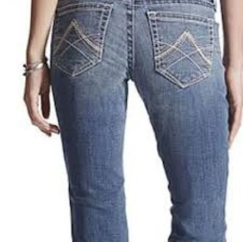 Ariat Womens REAL Straight Leg Icon Jean 10017217 - Image 3