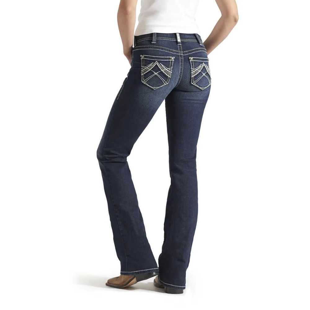 Ariat Womens REAL Whipstitch Ocean Jean 10014022 - Image 2