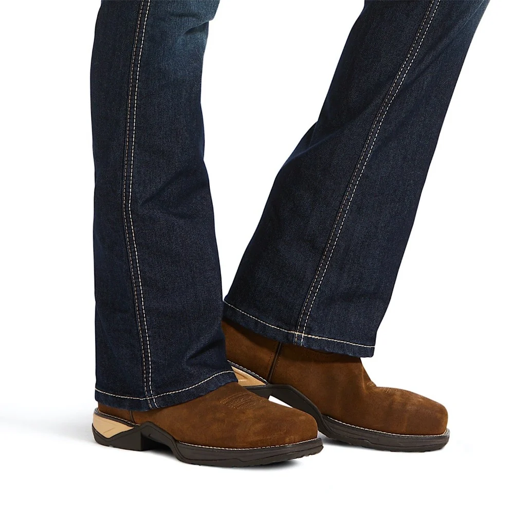 Ariat Womens REBAR Mid Rise Durastretch Bootcut Jean - Image 3