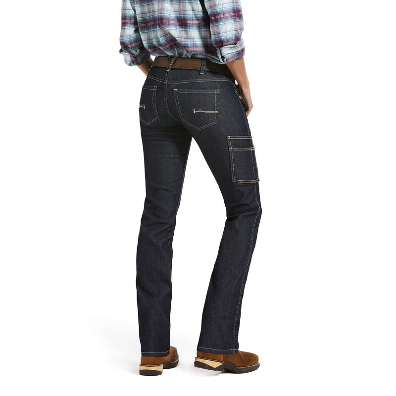 Ariat Womens REBAR Mid Rise Durastretch Straight Leg Jean 10032463 - Image 3