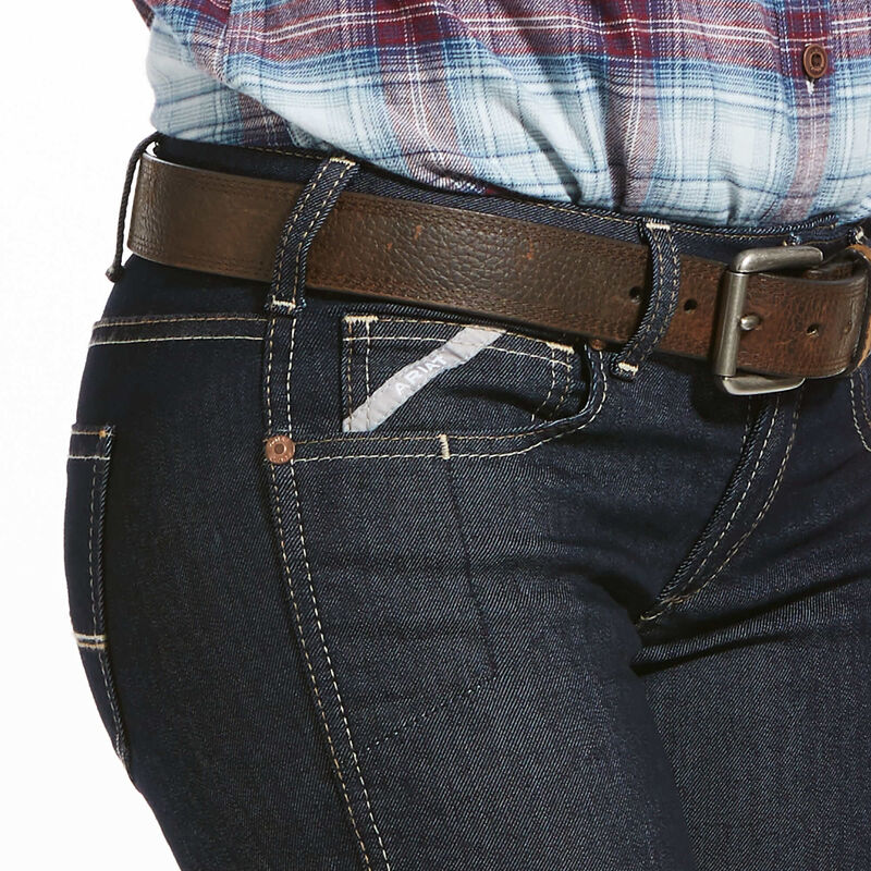 Ariat Womens REBAR Mid Rise Durastretch Straight Leg Jean 10032463 - Image 4