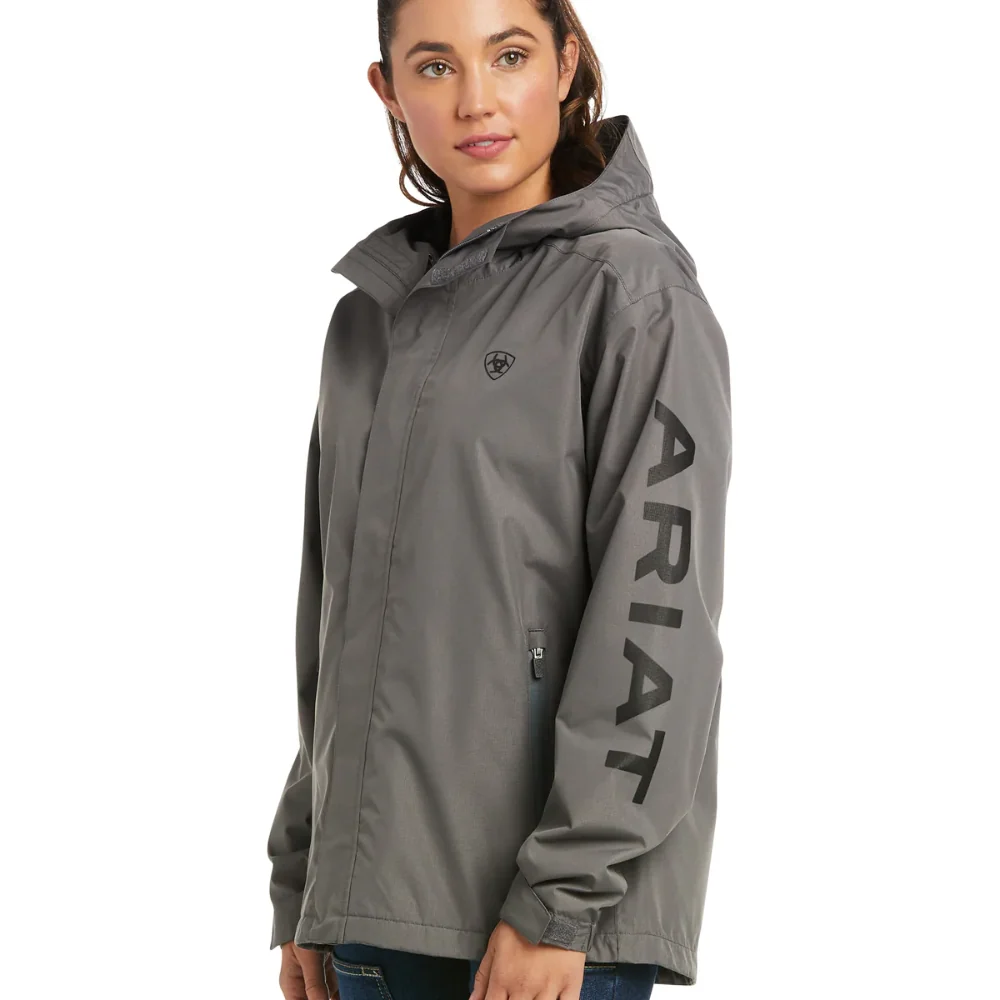 Ariat Womens REBAR Stormshell Logo Waterproof Jacket - Image 3