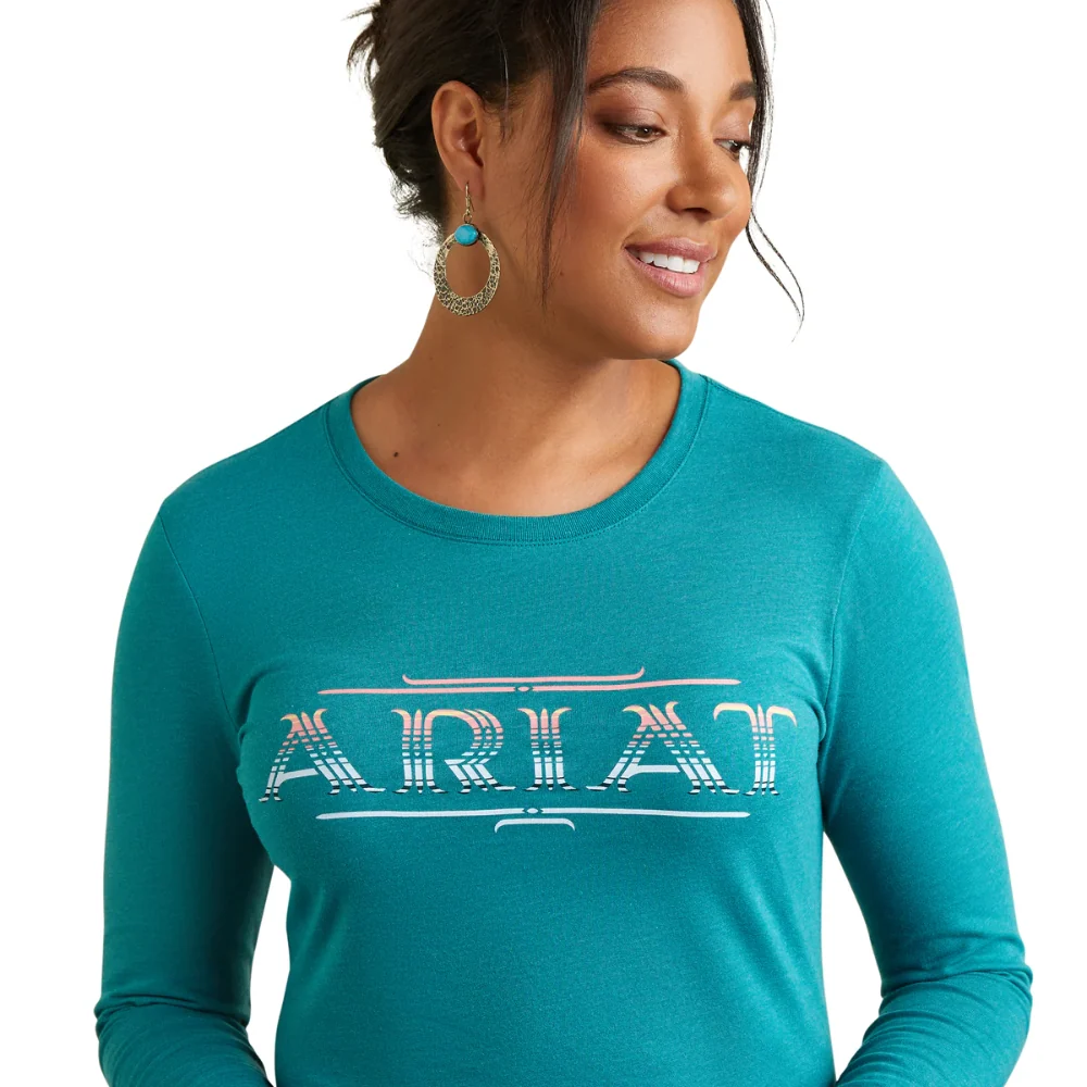 Ariat Womens Serape Style LS Tee - Image 3