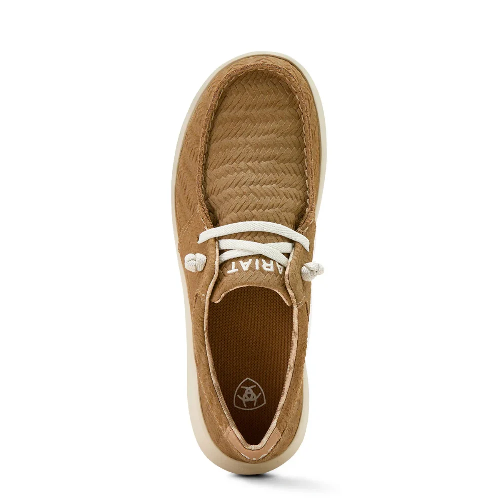 Ariat Womens Tan Woven Emboss Lace Up Hilo - Image 6
