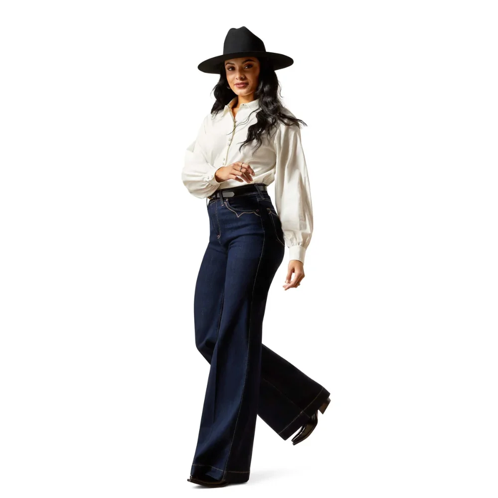 Ariat Womens Ultra High Rise Wide Leg Jeans - Image 5