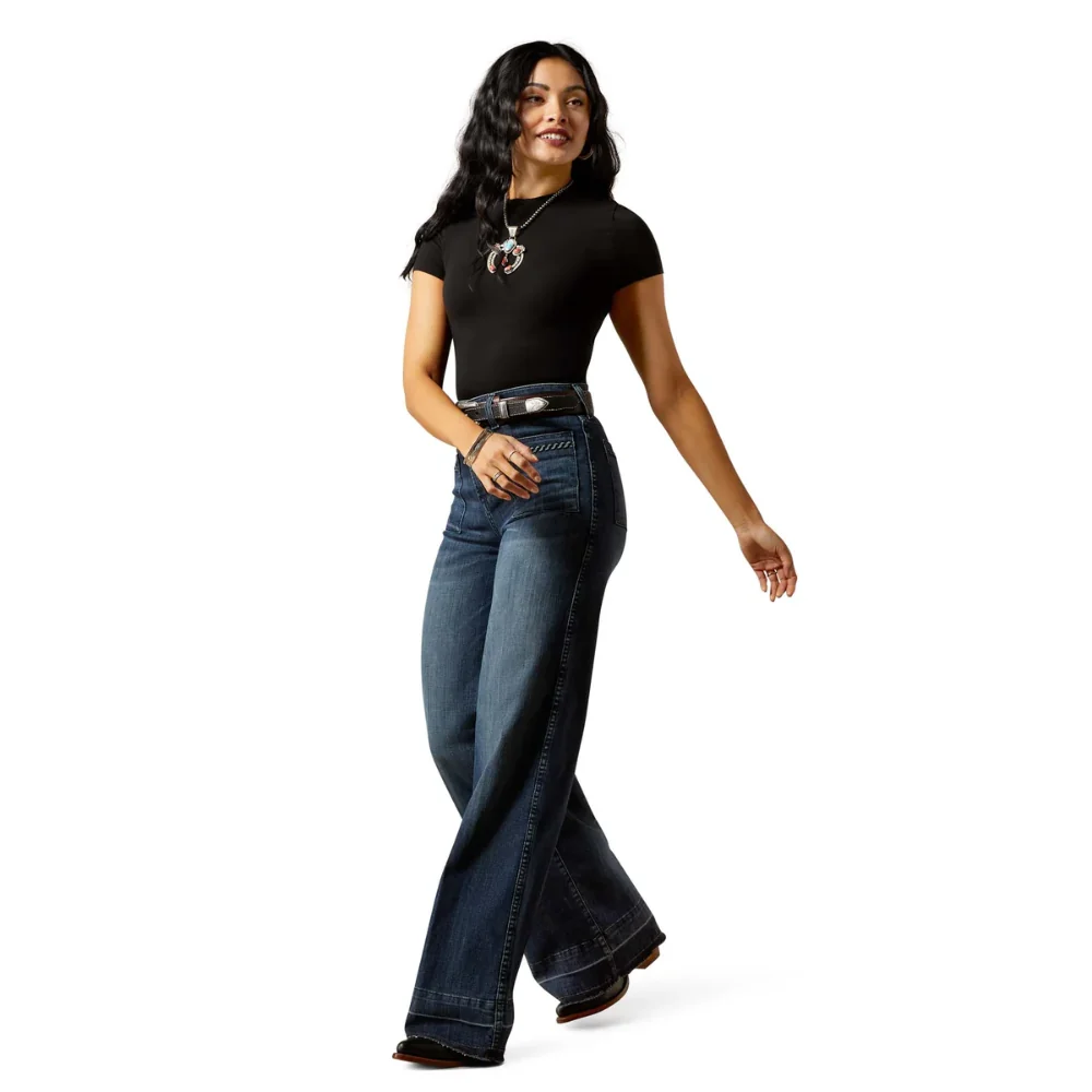 Ariat Womens Ultra High Rise Wide Leg Jill Jeans - Image 3