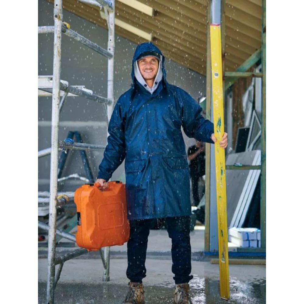 Bisley Uni Jacket Stretch PU Rain Coat - Image 5