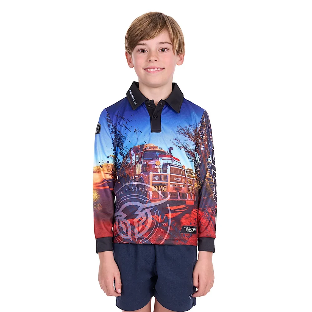 Bullzye Boys Road Train LS Fishing Shirt - Image 2