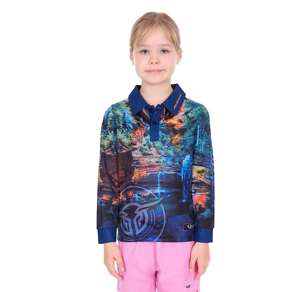 Bullzye Girls Waterfall LS Fishing Shirt - Image 2