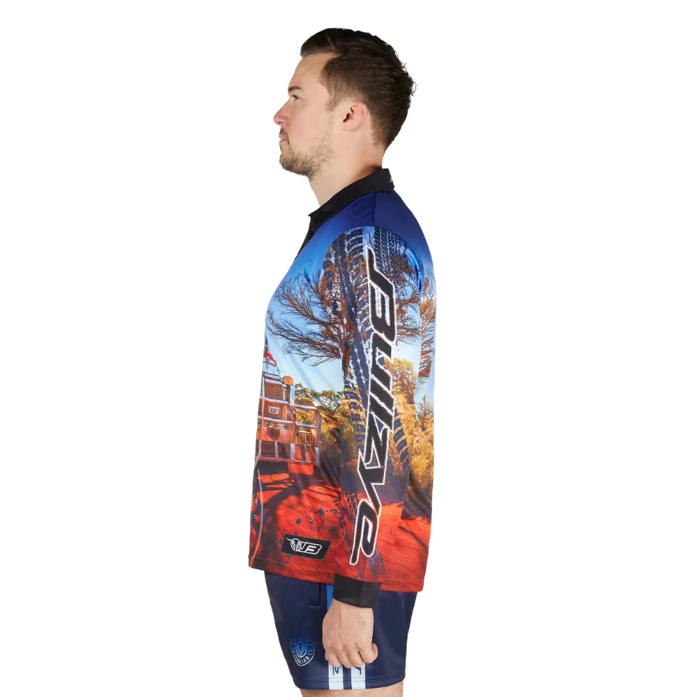 Bullzye Mens Road Train LS Fishing Shirt - Image 2