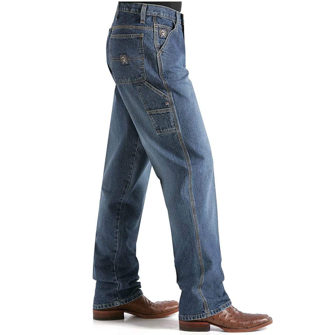 Cinch Mens Blue Label Loose Fit Carpenter Jean MB90434002 - Image 3