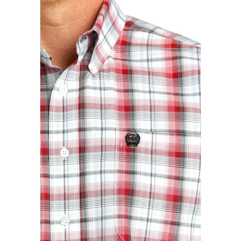 Cinch Mens Plaid Button Down Western Shirt - Image 2