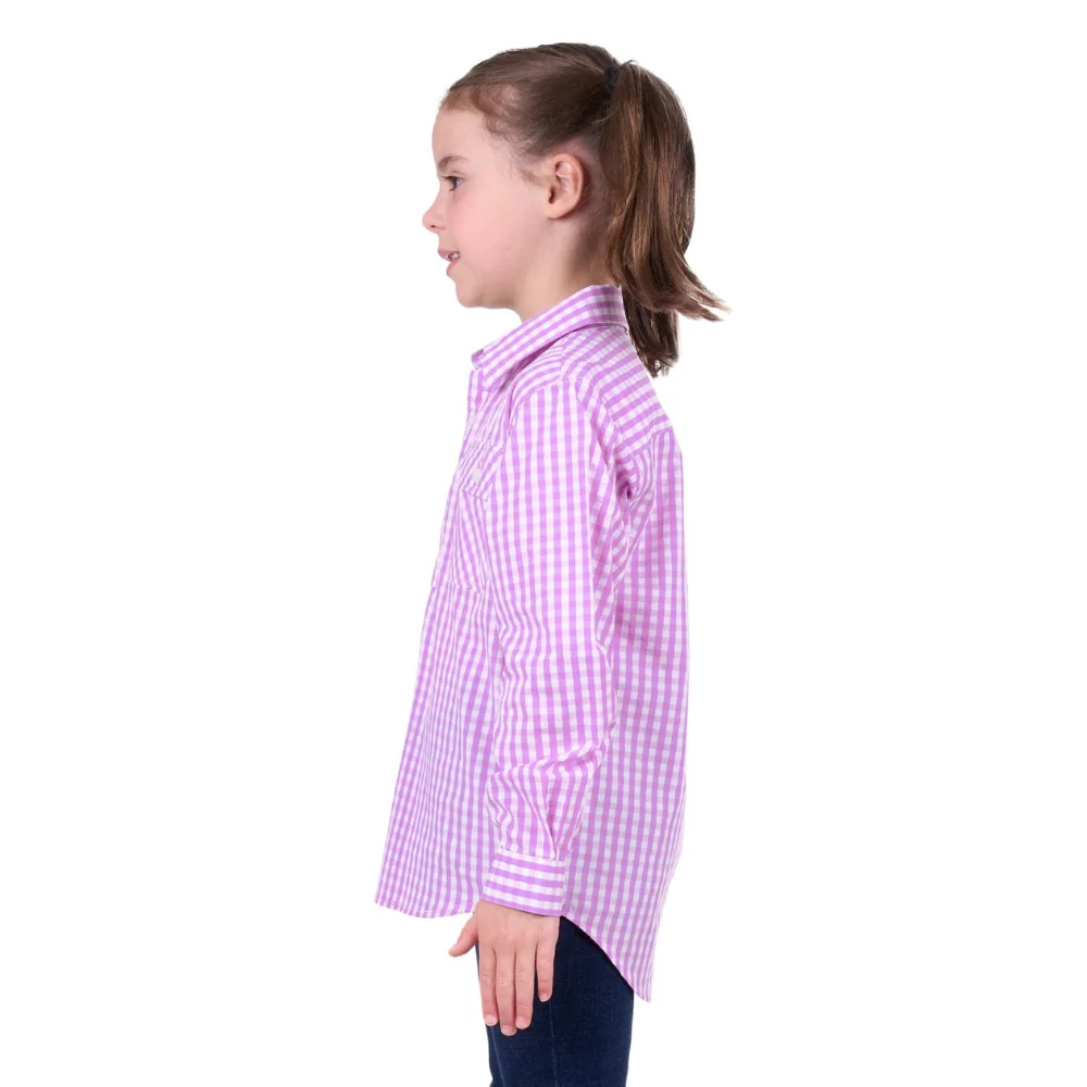 Hard Slog Boys/Girls Ayla Half Button LS Shirt - Image 2