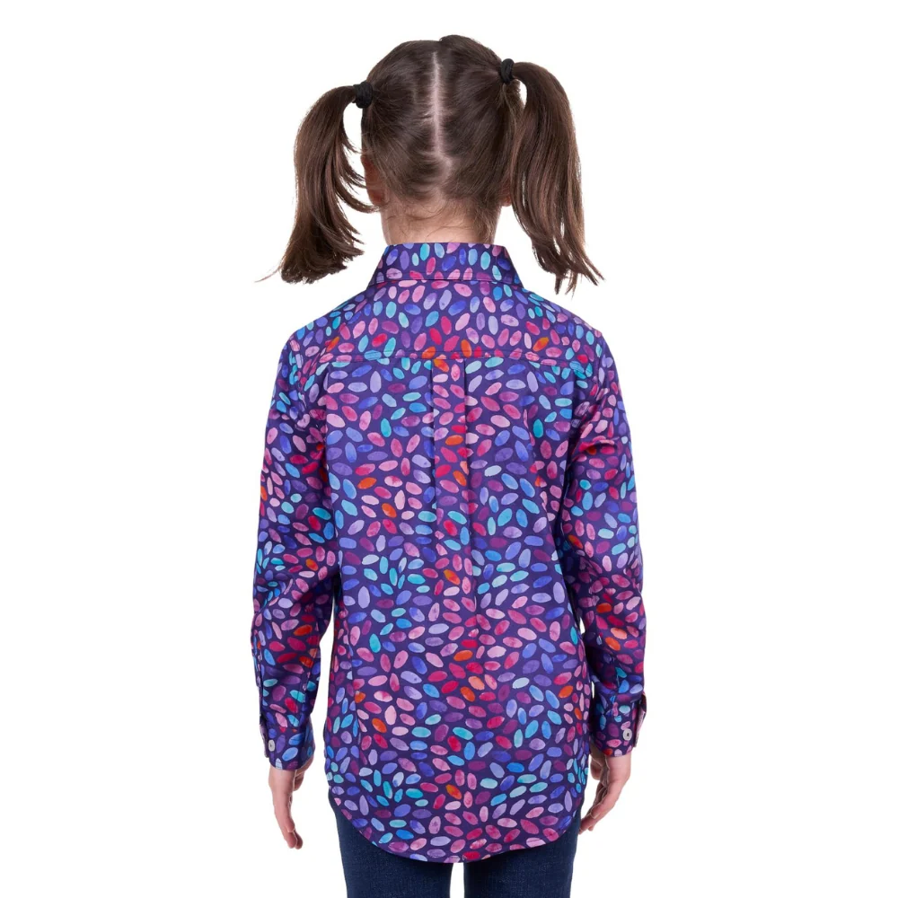 Hard Slog Boys/Girls June Half Button LS Shirt - Image 3