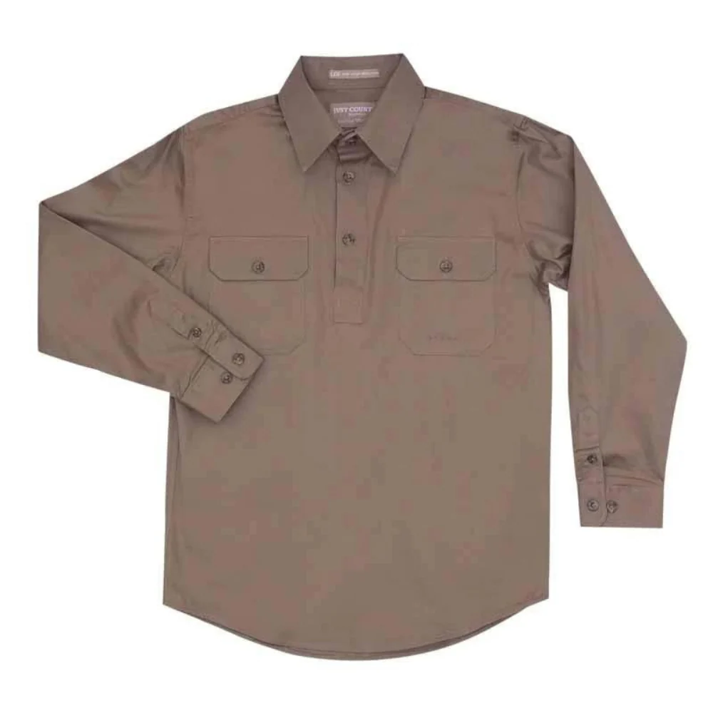 Just Country Boys Lachlan 1/2 Button Workshirt - Image 3