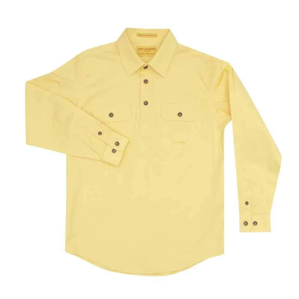 Just Country Boys Lachlan 1/2 Button Workshirt - Image 3