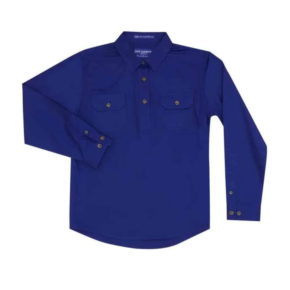 Just Country Girls Kenzie 1/2 Button Workshirt - Image 3