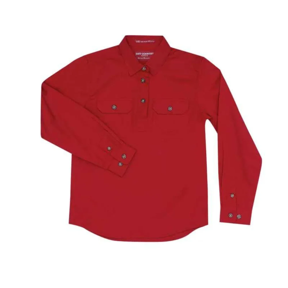 Just Country Girls Kenzie 1/2 Button Workshirt - Image 3