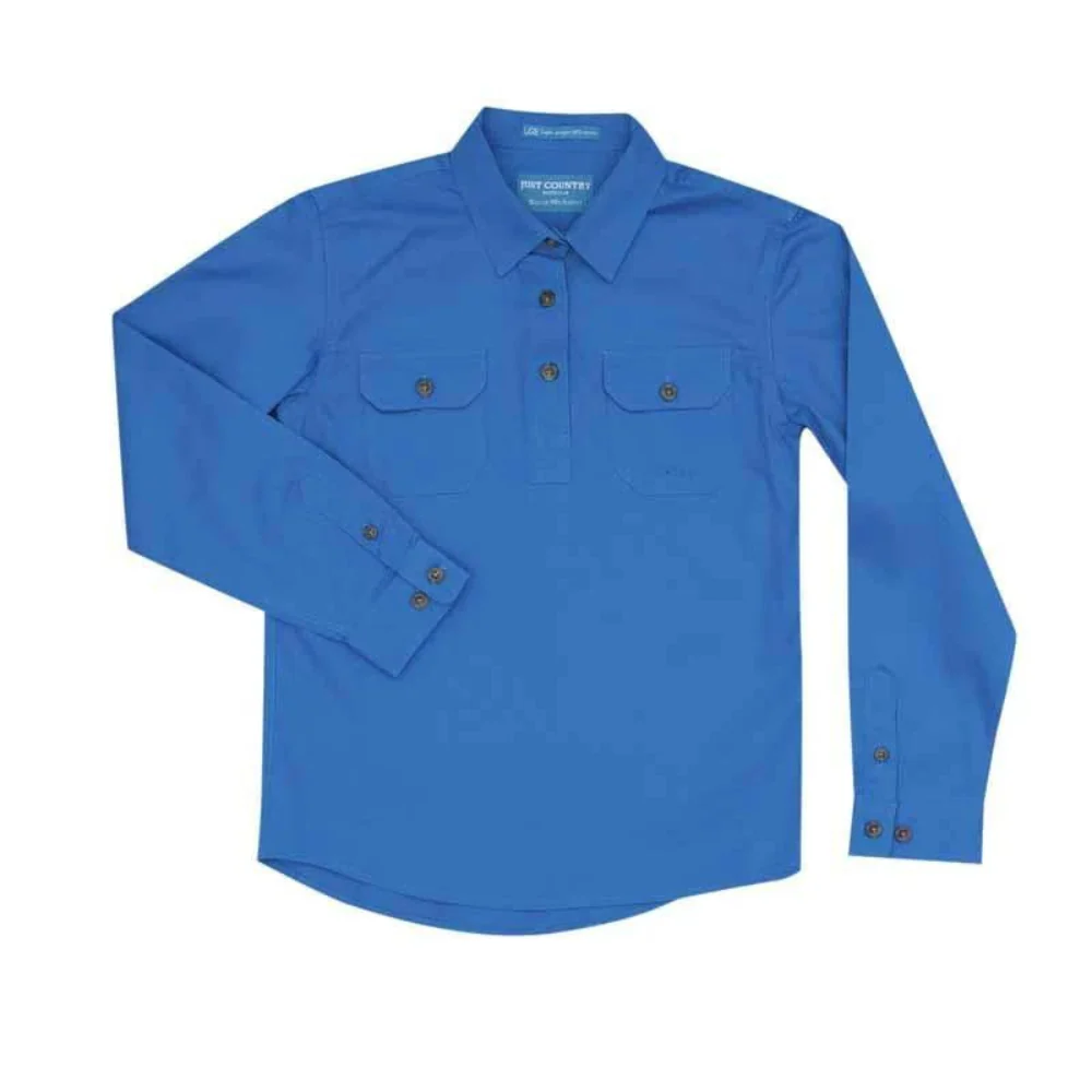 Just Country Girls Kenzie 1/2 Button Workshirt - Image 3