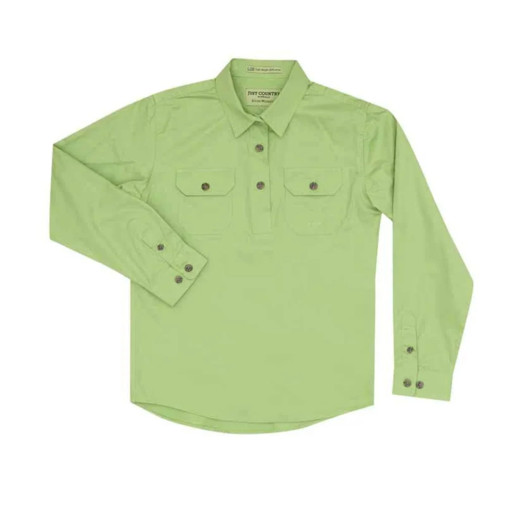 Just Country Girls Kenzie 1/2 Button Workshirt - Image 3
