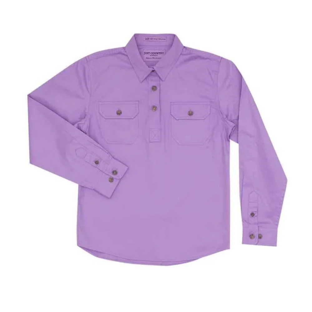 Just Country Girls Kenzie 1/2 Button Workshirt - Image 3