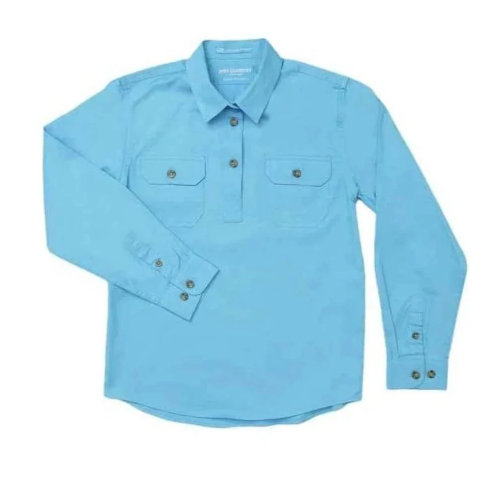 Just Country Girls Kenzie 1/2 Button Workshirt - Image 3