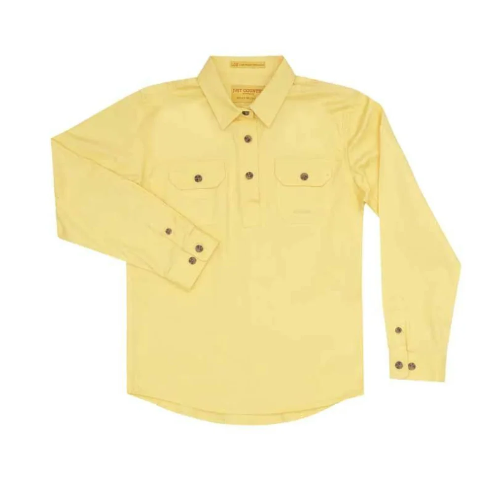 Just Country Girls Kenzie 1/2 Button Workshirt - Image 3