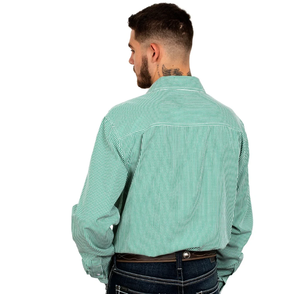 Just Country Mens Austin Check Full Button LS Shirt - Image 2