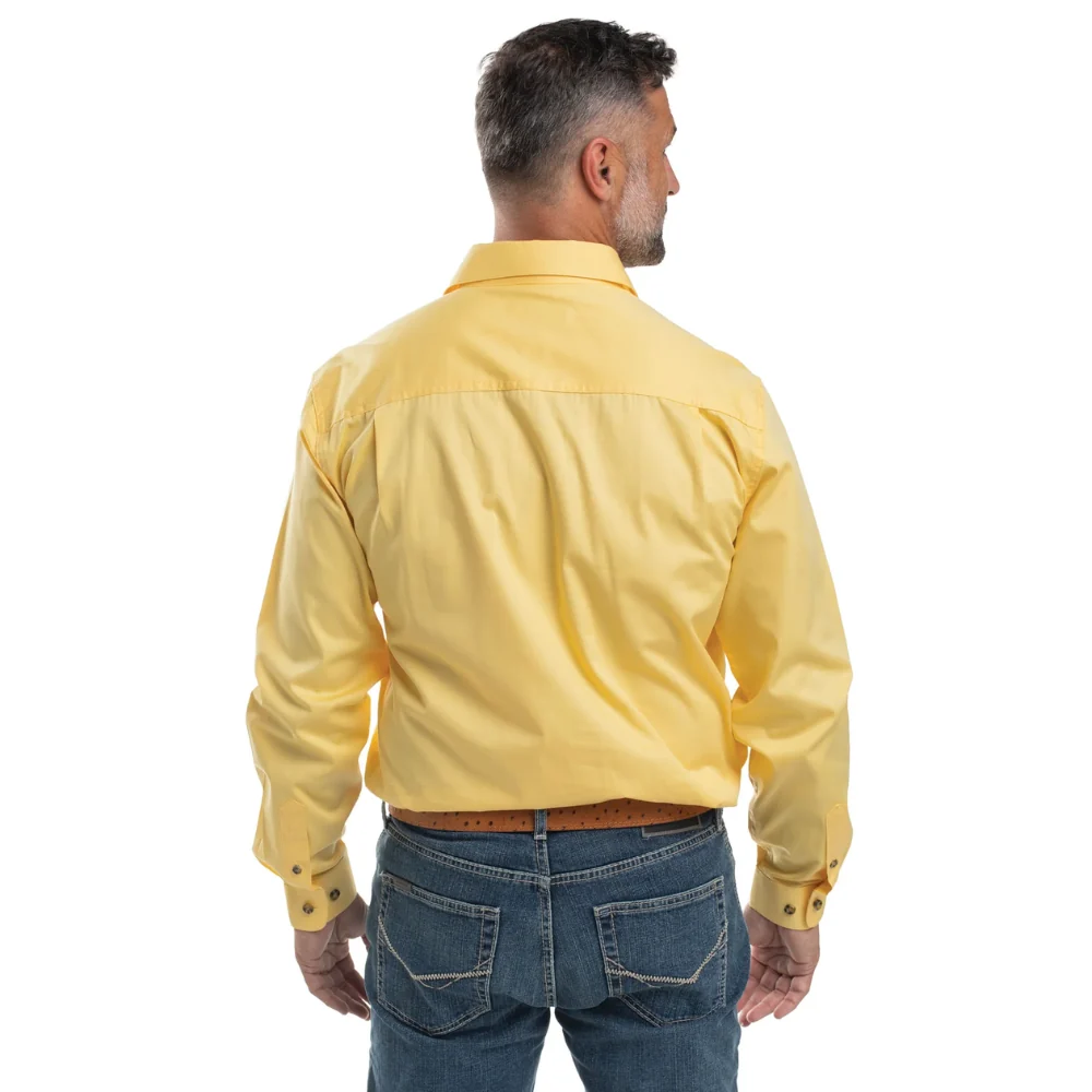 Just Country Mens Cameron 1/2 Button Workshirt - Image 2