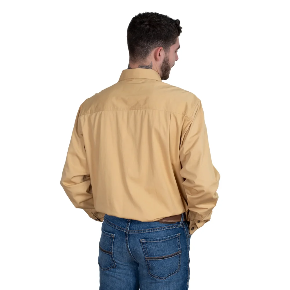 Just Country Mens Cameron 1/2 Button Workshirt - Image 2