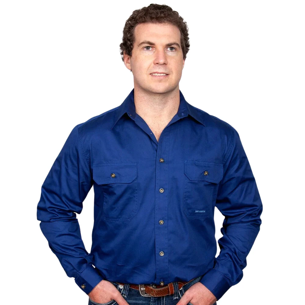 Just Country Mens Evan Full Button Workshirt