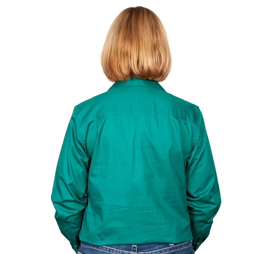 Just Country Womens Jahna 1/2 Button Workshirt - Image 2