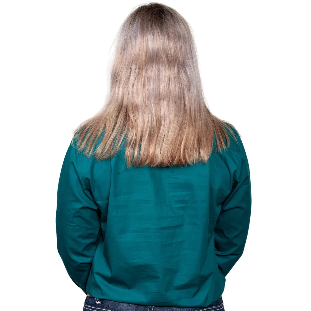 Just Country Womens Jahna 1/2 Button Workshirt - Image 2