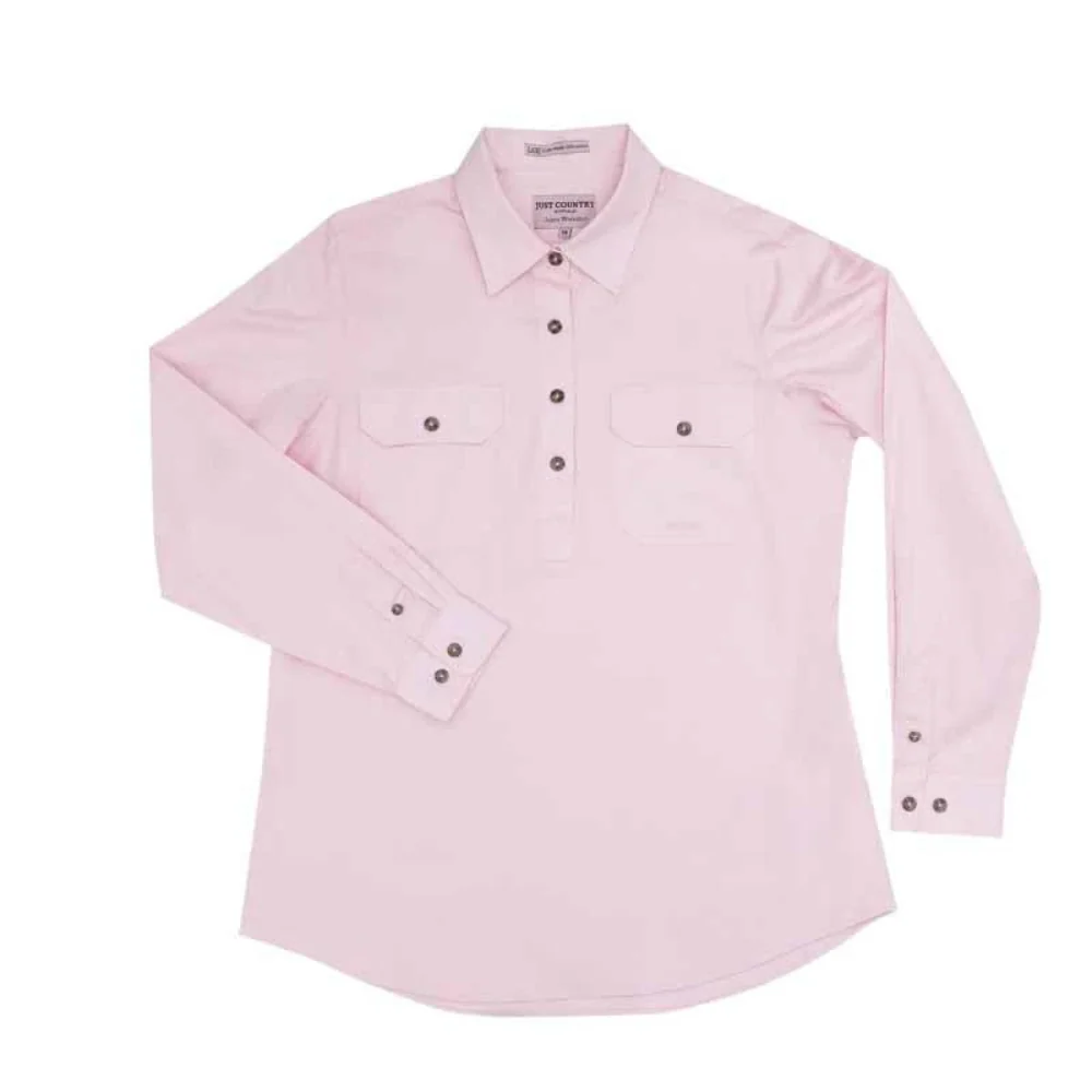 Just Country Womens Jahna 1/2 Button Workshirt - Image 3