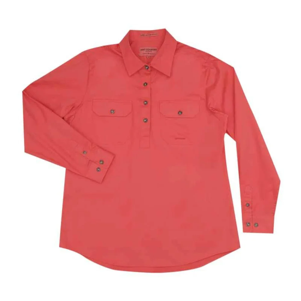 Just Country Womens Jahna 1/2 Button Workshirt - Image 3