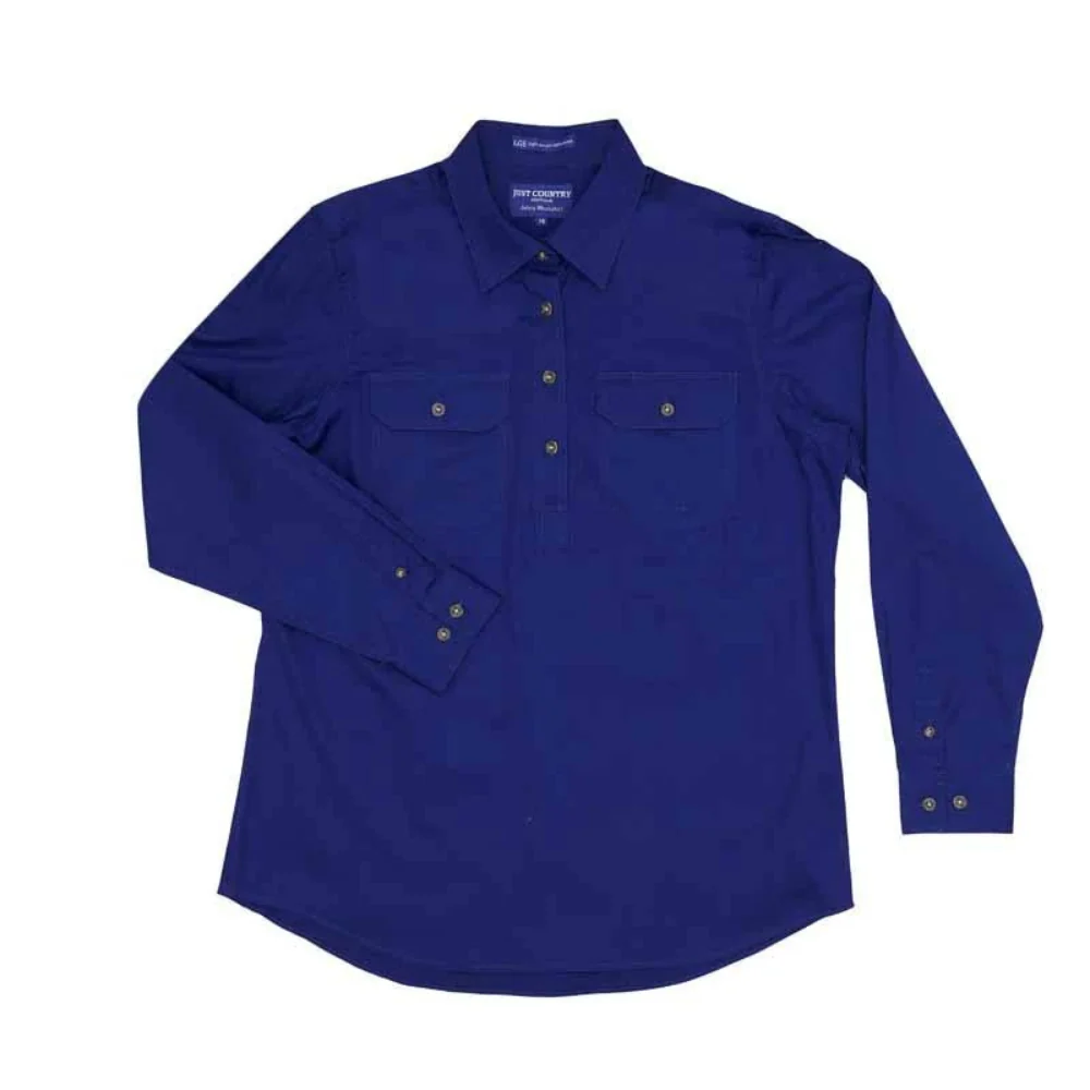 Just Country Womens Jahna 1/2 Button Workshirt - Image 3