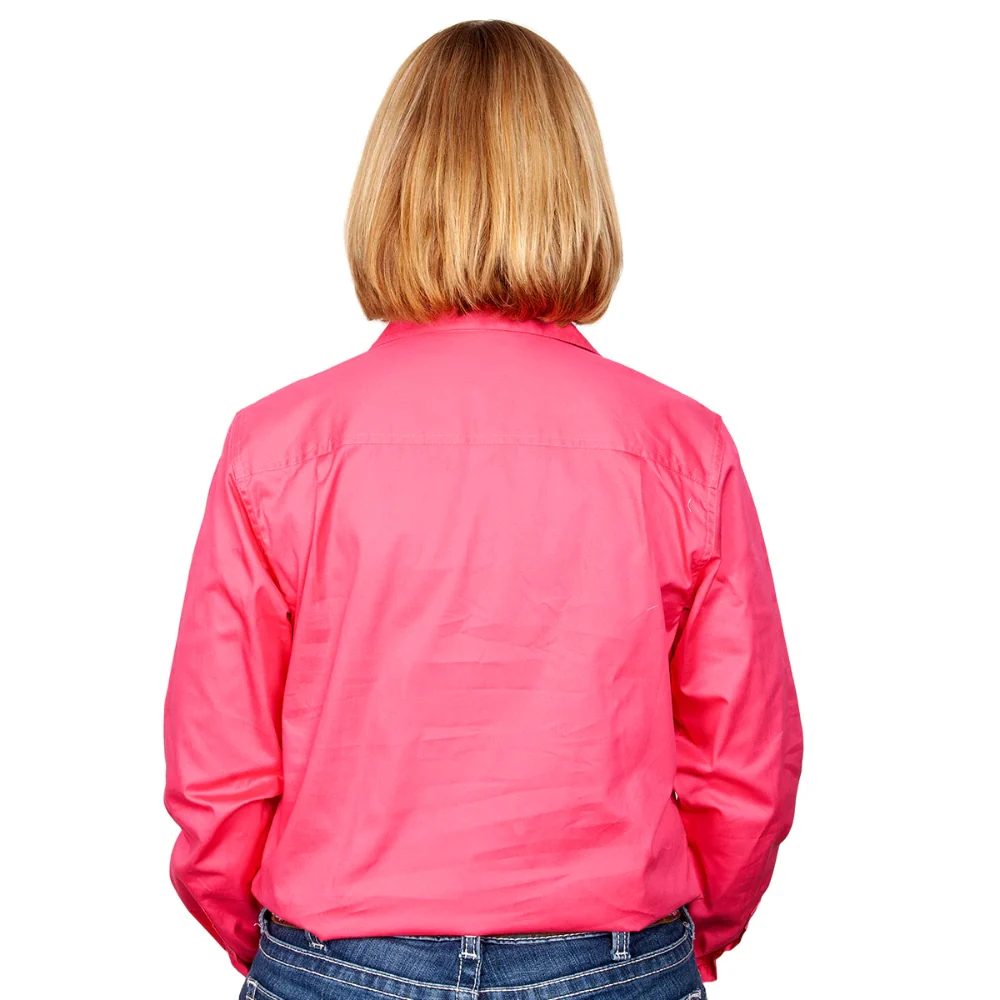 Just Country Womens Jahna 1/2 Button Workshirt - Image 2