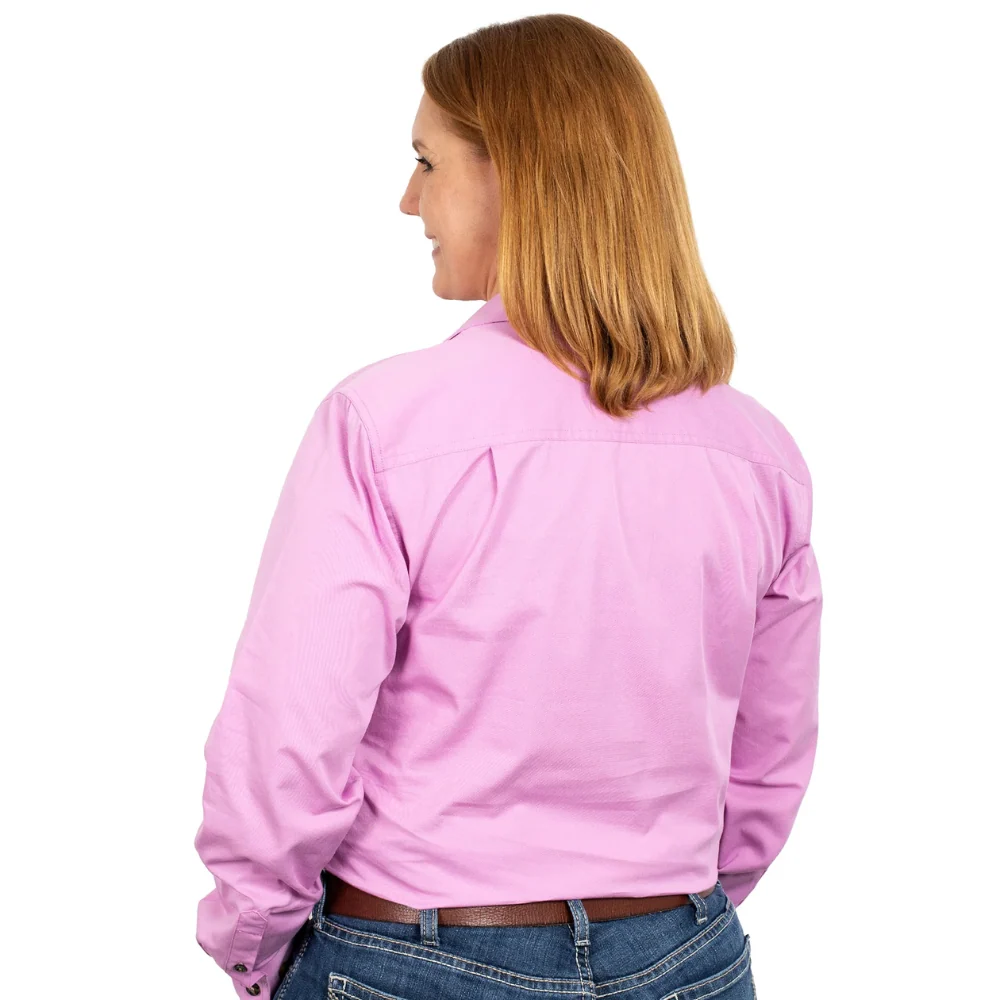 Just Country Womens Jahna 1/2 Button Workshirt - Image 2