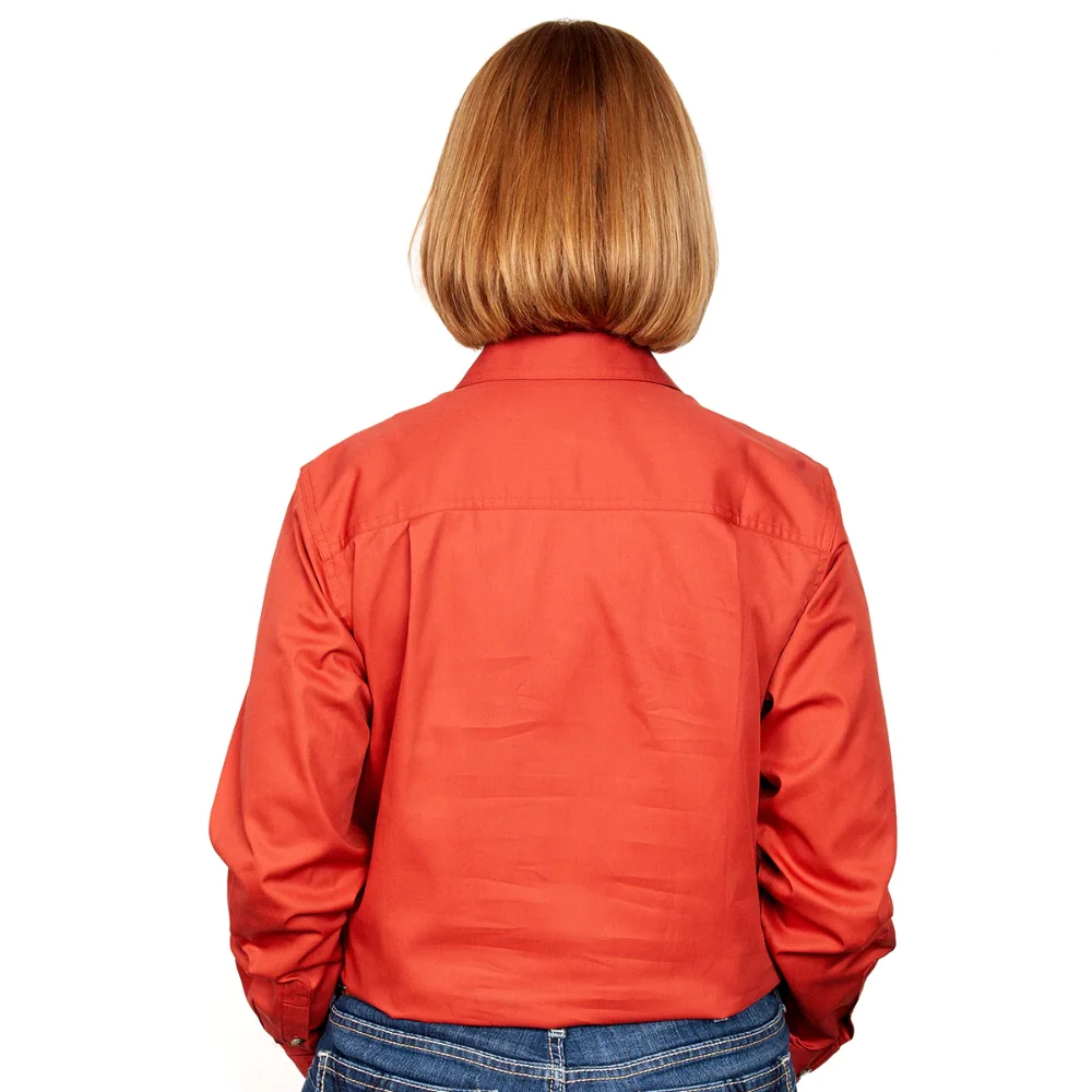 Just Country Womens Jahna 1/2 Button Workshirt - Image 2