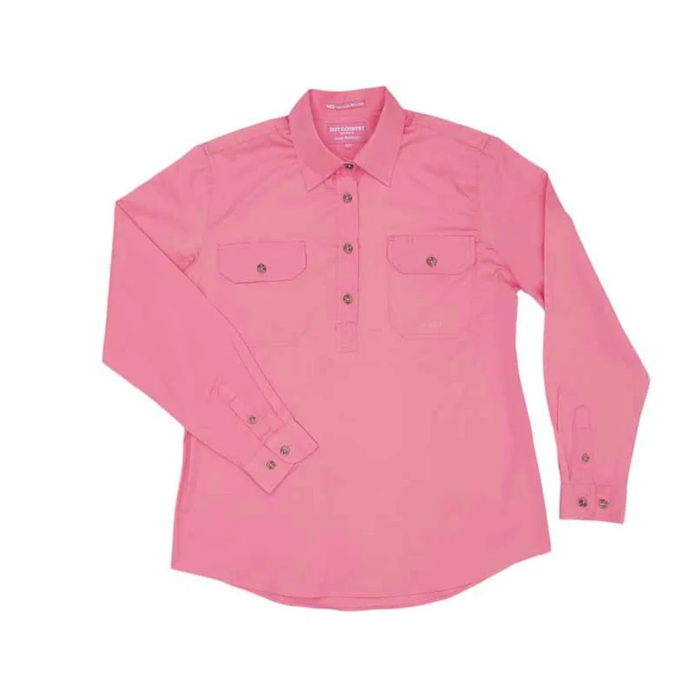 Just Country Womens Jahna 1/2 Button Workshirt - Image 3