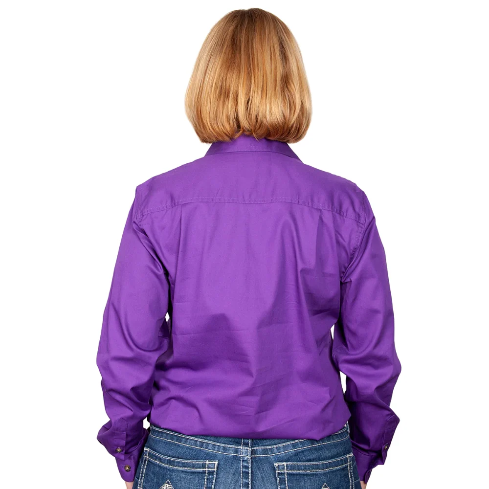 Just Country Womens Jahna 1/2 Button Workshirt - Image 2